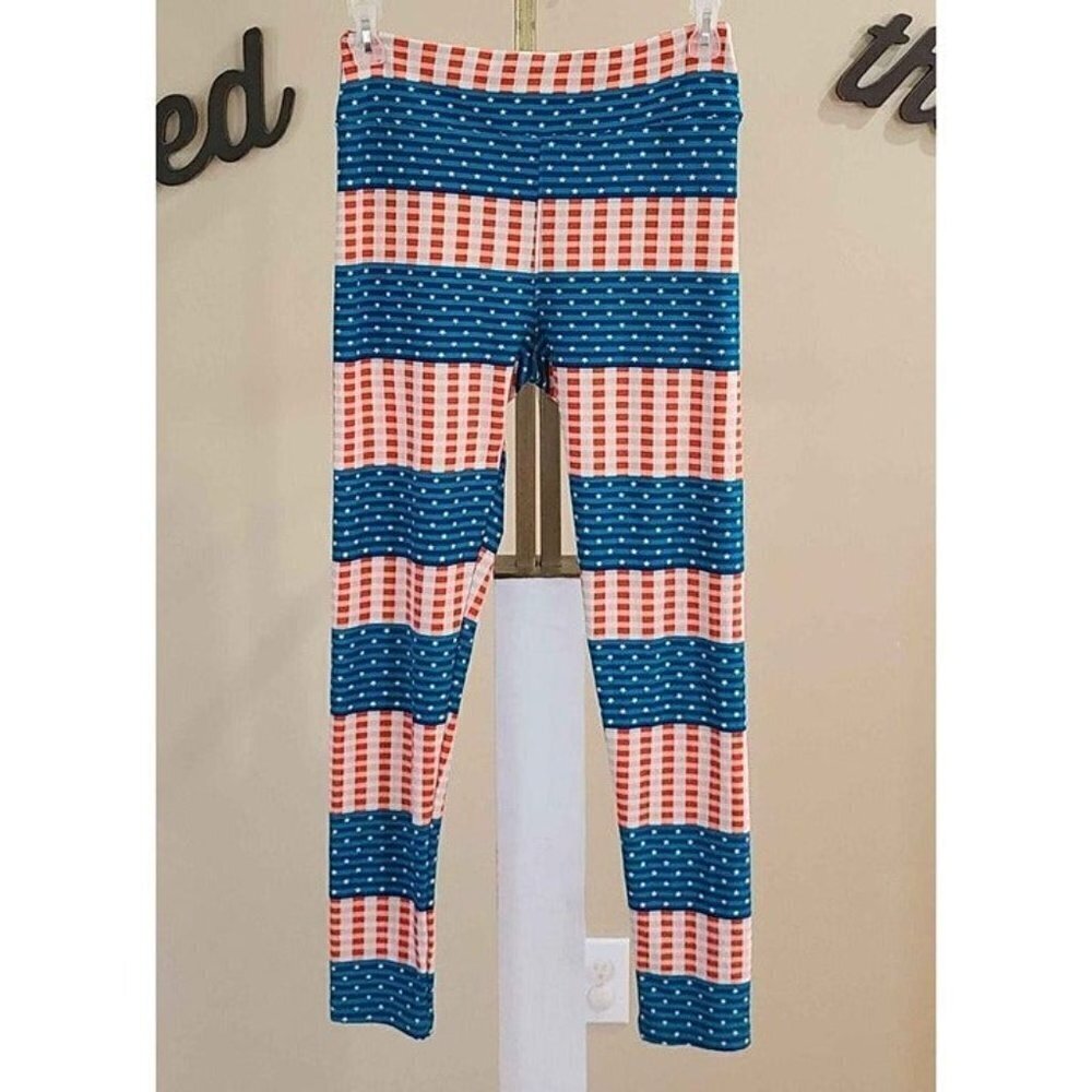 One Size LuLaRoe Patriotic Leggings